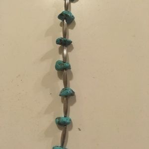 Turquoise and sterling silver bracelet